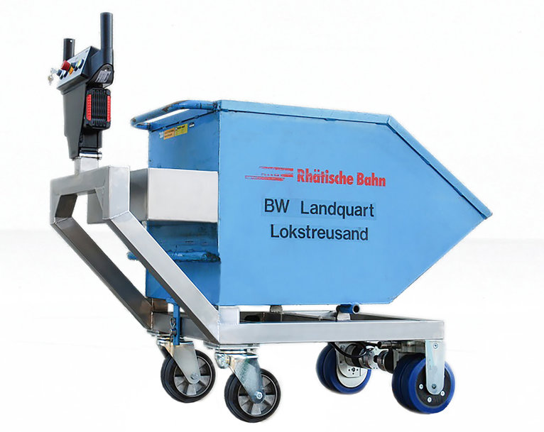 Blickle ErgoMove drive system makes mobile railway service equipment easier to operate